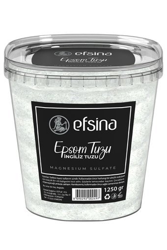 Efsina İyotsuz Kristal Epsom Tuzu Kutu 1.25 kg