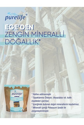Purelife İyotlu Kristal Deniz Tuzu Paket 800 gr