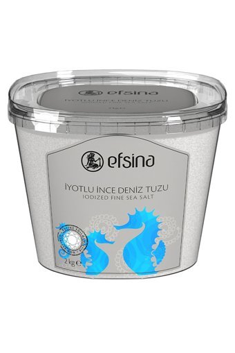 Efsina İyotlu Toz Deniz Tuzu Kutu 2 kg