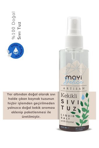 Mayi Tuz İyotlu Kekikli Sıvı Kaynak Tuzu Şişe 150 ml
