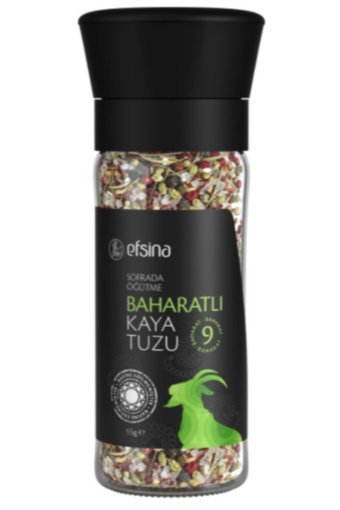 Efsina İyotsuz Kristal Kaya Tuzu Değirmen 55 gr