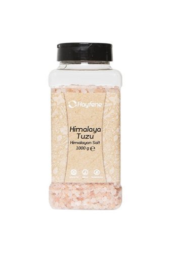 Hayfene İyotsuz Kristal Himalaya Tuzu Kavanoz 1 kg