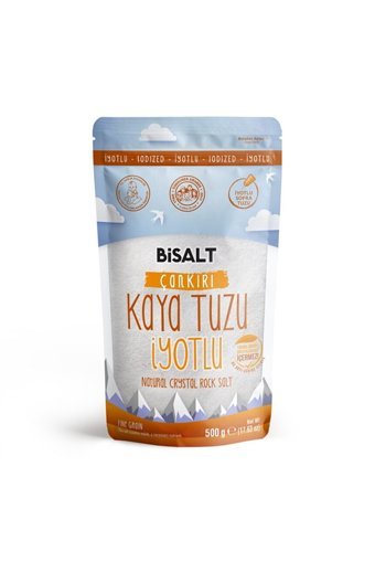 Bisalt İyotlu Toz Kaya Tuzu Paket 500 gr