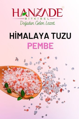Hanzade Bitkisel İyotsuz Kristal Himalaya Tuzu Paket 500 gr