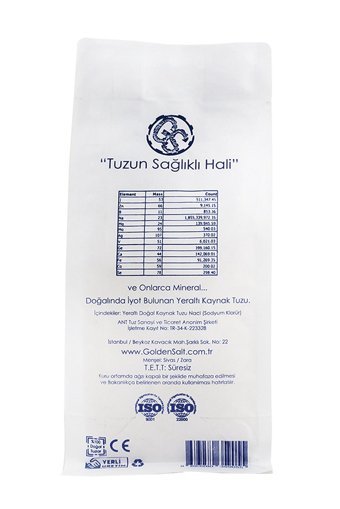 Golden Salt İyotlu Kristal Kaynak Tuzu Paket 500 gr