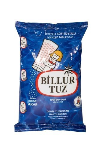 Billur Tuz İyotlu Toz Sofra Tuzu Paket 1.5 kg