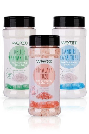 Wefood İyotlu Toz Kaya Tuzu Kavanoz 3x500 gr