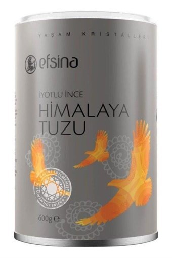 Efsina İyotlu Toz Himalaya Tuzu Kutu 600 gr