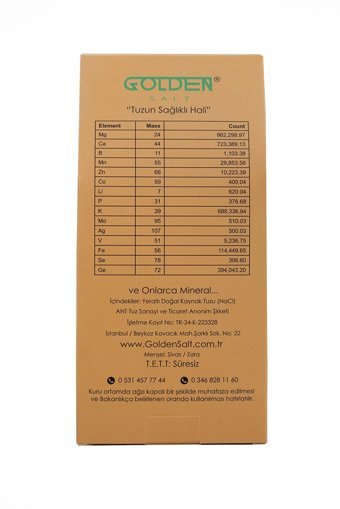 Golden Salt İyotlu Kristal Kaynak Tuzu Paket 250 gr