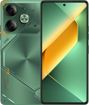 Tecno Pova 6 256 GB Hafıza 8 GB Ram 6.78 inç 108 MP Çift Hatlı AMOLED Ekran Android Akıllı Cep Telefonu Yeşil