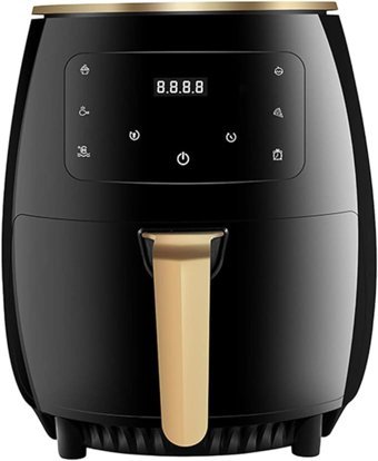 Wanwen Airfryer 4.5 lt Tek Hazneli Izgara Yapan Yağsız Sıcak Hava Fritözü Siyah