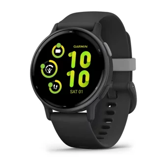 Garmin Vivoactive 5 Su Geçirmez 30.4 mm Yuvarlak Unisex Akıllı Saat Siyah