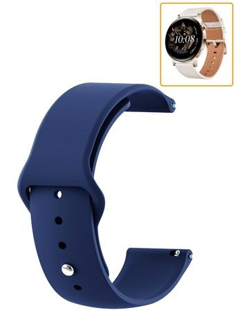Tagomoon Huawei Watch GT 3 Elegant Silikon 42 mm Yetişkin Akıllı Saat Kordonu Mavi