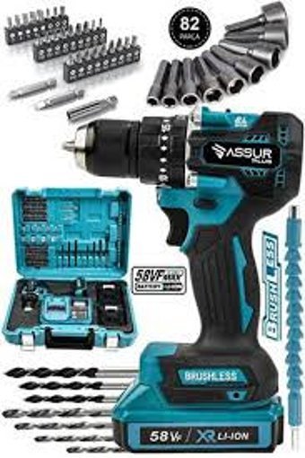 Assur Plus 850 W 12 V Darbeli Şarjlı Akülü Matkap