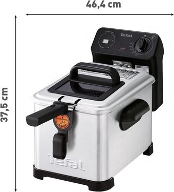 Tefal FR 5160 4 lt Tek Hazneli Yağlı Fritöz Gümüş