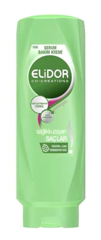 Elidor Sağlıklı Uzayan Saçlar Besleyici Nemlendirici Çam Keratin Kadın Saç Kremi 500 ml