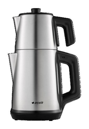 Arçelik K 3283 In Çelik Demlikli 1650 W Işıklı Çelik Gövdeli İnox Çay Makinesi