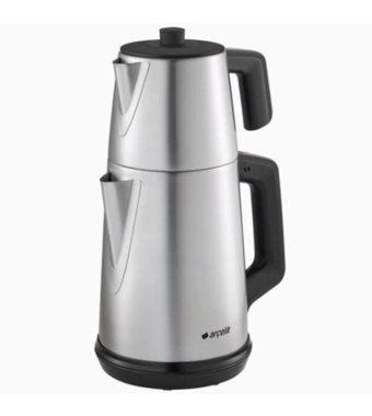 Arçelik K 3283 In Çelik Demlikli 1650 W Işıklı Çelik Gövdeli İnox Çay Makinesi