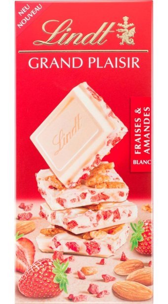 Lindt Grand Plaisir Çilekli Bademli Çikolata 150 gr