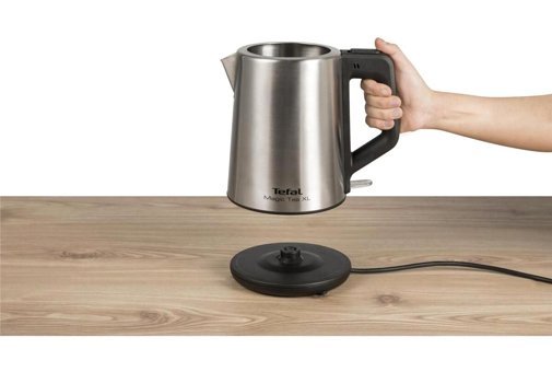 Tefal Magic Tea XL Otomatik Çelik Demlikli 1650 W Işıklı Çelik Gövdeli İnox Retro Çay Makinesi