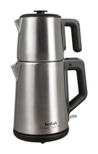 Tefal Otomatik Çelik Demlikli 1650 W Işıklı Çelik Gövdeli İnox Retro Çay Makinesi