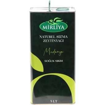 Mirliya Teneke Sızma Zeytinyağı 5 lt