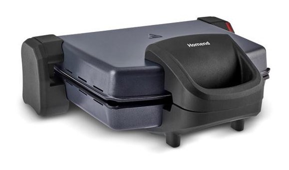 Homend Toastbuster 1337h 4 Dilim Döküm Çıkartılabilir Plaka Çift Taraflı 2000 W Izgaralı Antrasit Tost Makinesi