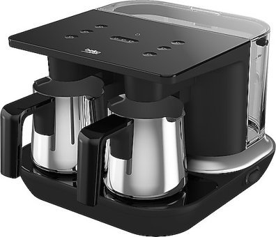 Beko TKM 8961 A 2 Hazneli 1.5 lt Su Hazneli 6 Fincan 1100 W Inox Türk Kahvesi Makinesi