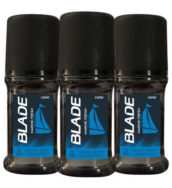 Blade Marine Fresh Roll-On Erkek Deodorant 3x50 ml