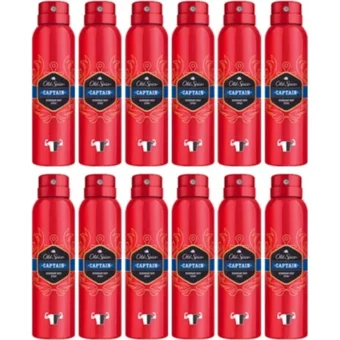 Old Spice Captain Sprey Erkek Deodorant 12x150 ml