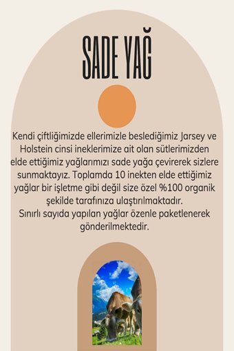 Çitliğimden Doğal Ürünler Tereyağ 1 kg