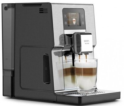 Krups Intuition Experience EA877D 1550 W Tezgah Üstü Kapsülsüz Öğütücülü Taşınabilir Tam Otomatik Espresso Makinesi Gümüş