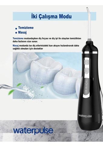 Waterpulse WP-V500-B Kablosuz Şarjlı Basınç Kontrollü Ağız Duşu