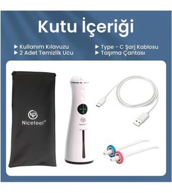 Npo Nicefeel FC1596 Kablosuz Şarjlı Basınç Kontrollü Ağız Duşu Beyaz