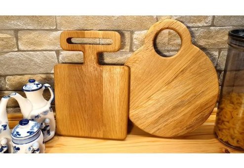 F&S Woodart Ahşap Kahverengi İkili Kesme Tahtası