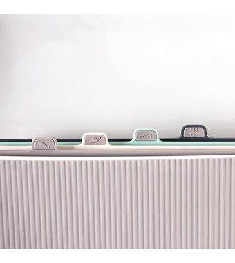 Porsima Plastik Standlı Cappuccino-Beyaz 5'li Kesme Tahtası