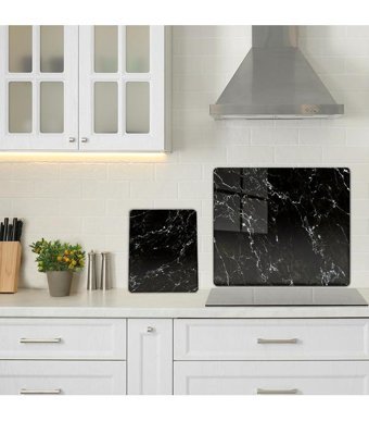 Decorita Cam Siyah İkili Kesme Tahtası