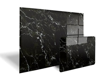 Decorita Cam Siyah İkili Kesme Tahtası