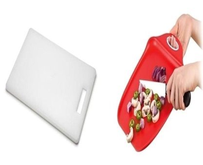 Proff Plastik Beyaz-Kırmızı İkili Kesme Tahtası