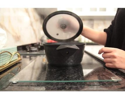 Safir Glas Cam Şeffaf Kesme Tahtası