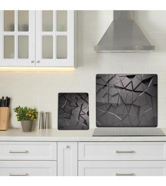 Decorita Cam Antrasit İkili Kesme Tahtası