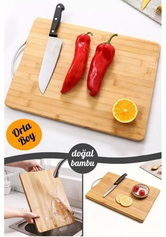 Berdina Home Bambu Kahverengi İkili Kesme Tahtası