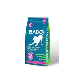 Bado Kuzu Etli ve Pirinçli Tüm Irklar Yetişkin Kuru Köpek Maması 3 kg
