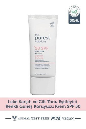 The Purest Solutions Blemish Defense 50 Faktör Leke Karşıtı Güneş Kremi 50 ml