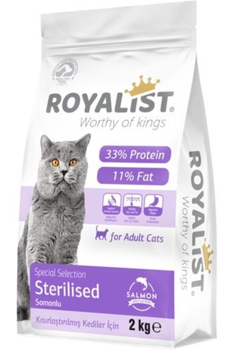 Royalist Sterilised Somonlu Yetişkin Kuru Kedi Maması 2 kg