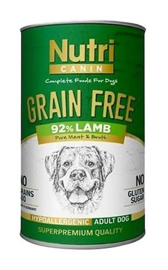 Nutri Canin Super Premium Quality Kuzu Aromalı Parça Etli Yetişkin Köpek Maması 400 gr Tekli