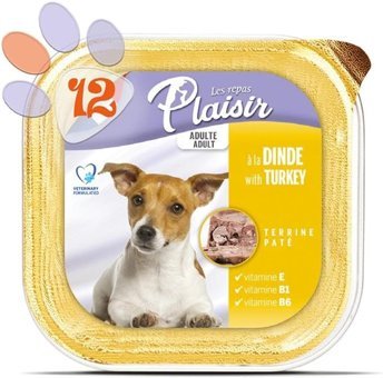 Plaisir Hindili Yetişkin Yaş Köpek Maması 150 gr 12'li