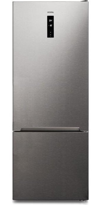Vestel NFK52112 EX Çift Kapılı No Frost E Enerji Sınıfı 471 lt Gri Kombi Tipi Buzdolabı