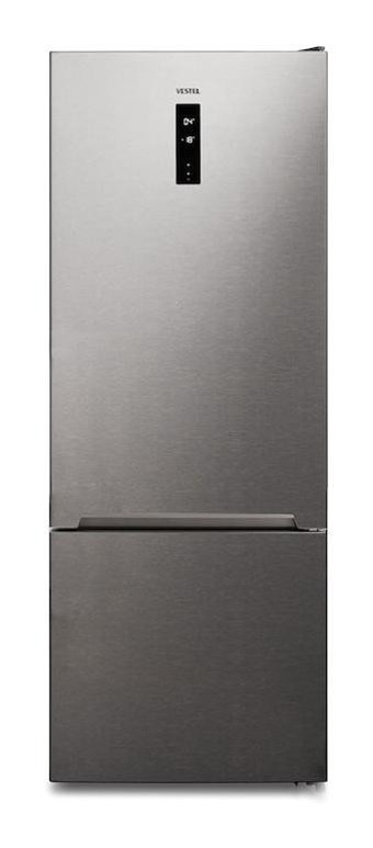 Vestel NFK52112 EX Çift Kapılı No Frost E Enerji Sınıfı 471 lt Gri Kombi Tipi Buzdolabı