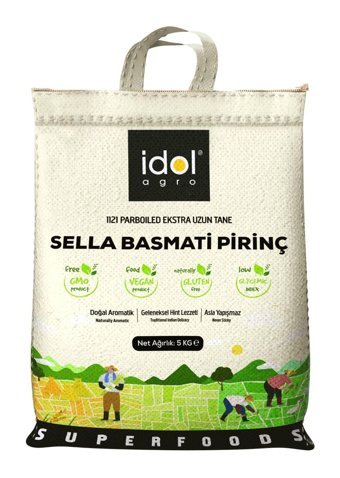 Idolagro Sella Basmati Pirinç 5 kg